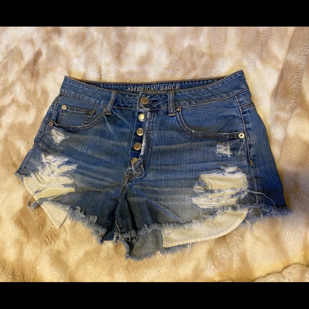 American Eagle Festival Denim Shorts - Button Fly